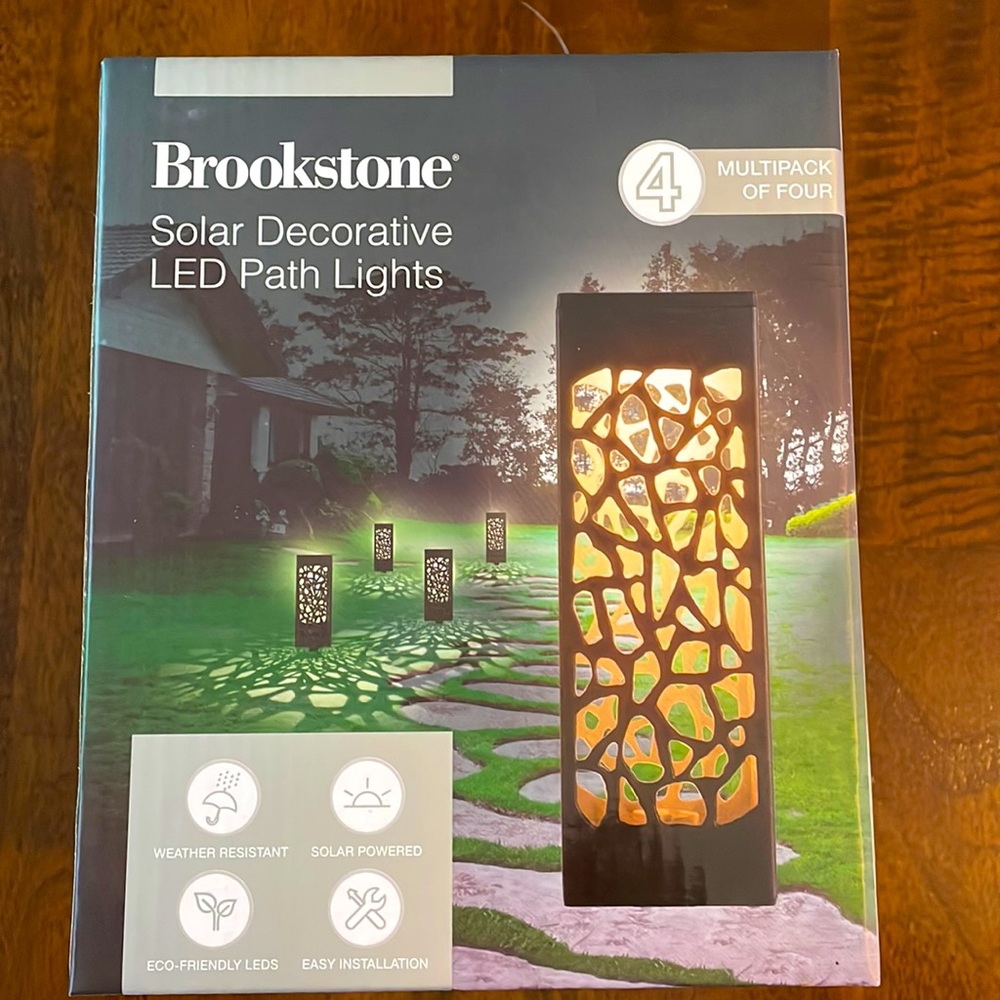 Brookstone Solar LED Path Lights